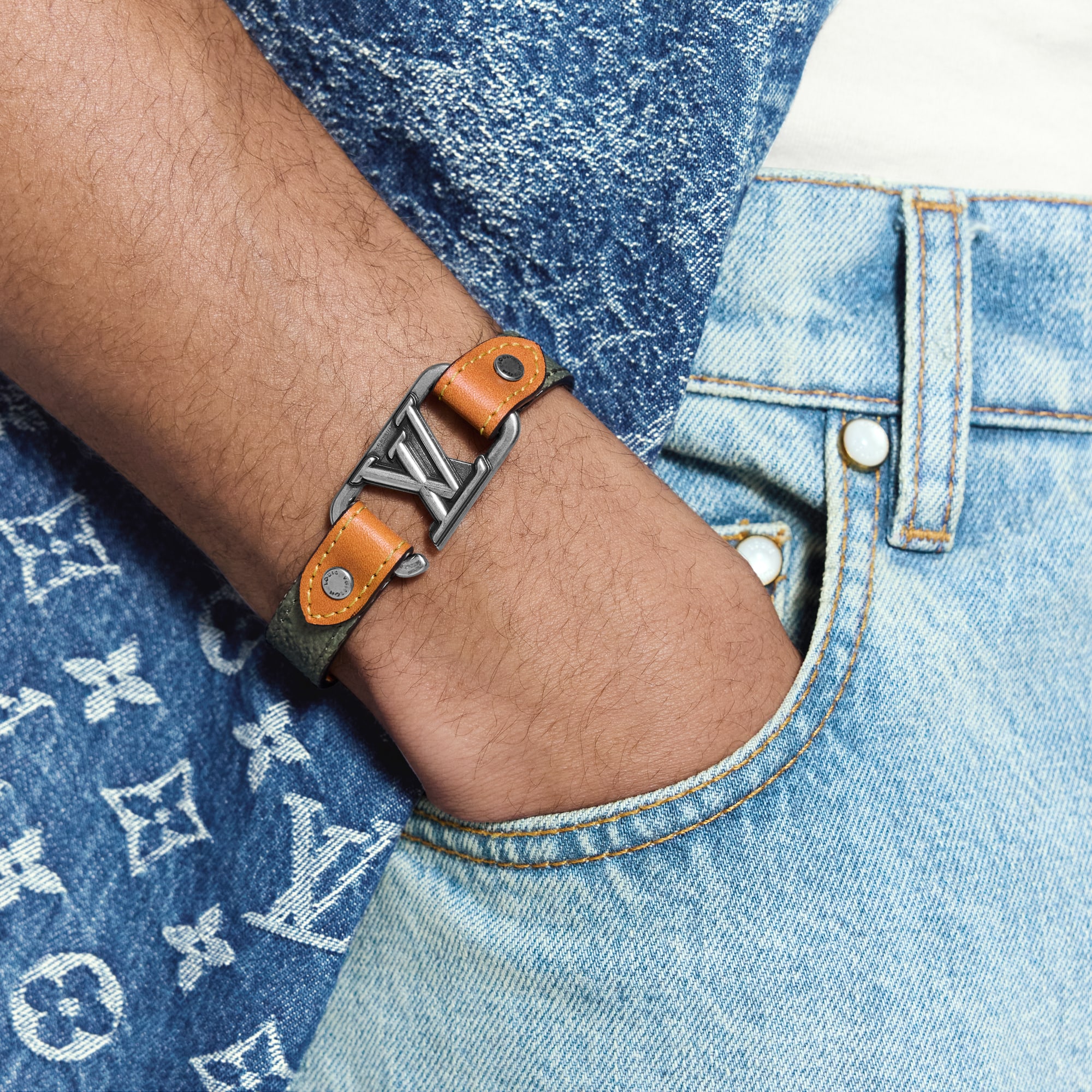 LV Slim Dimension Monogram Surplus Armband  Herren Modeschmuck Armbänder | LOUIS VUITTON (Zoom)