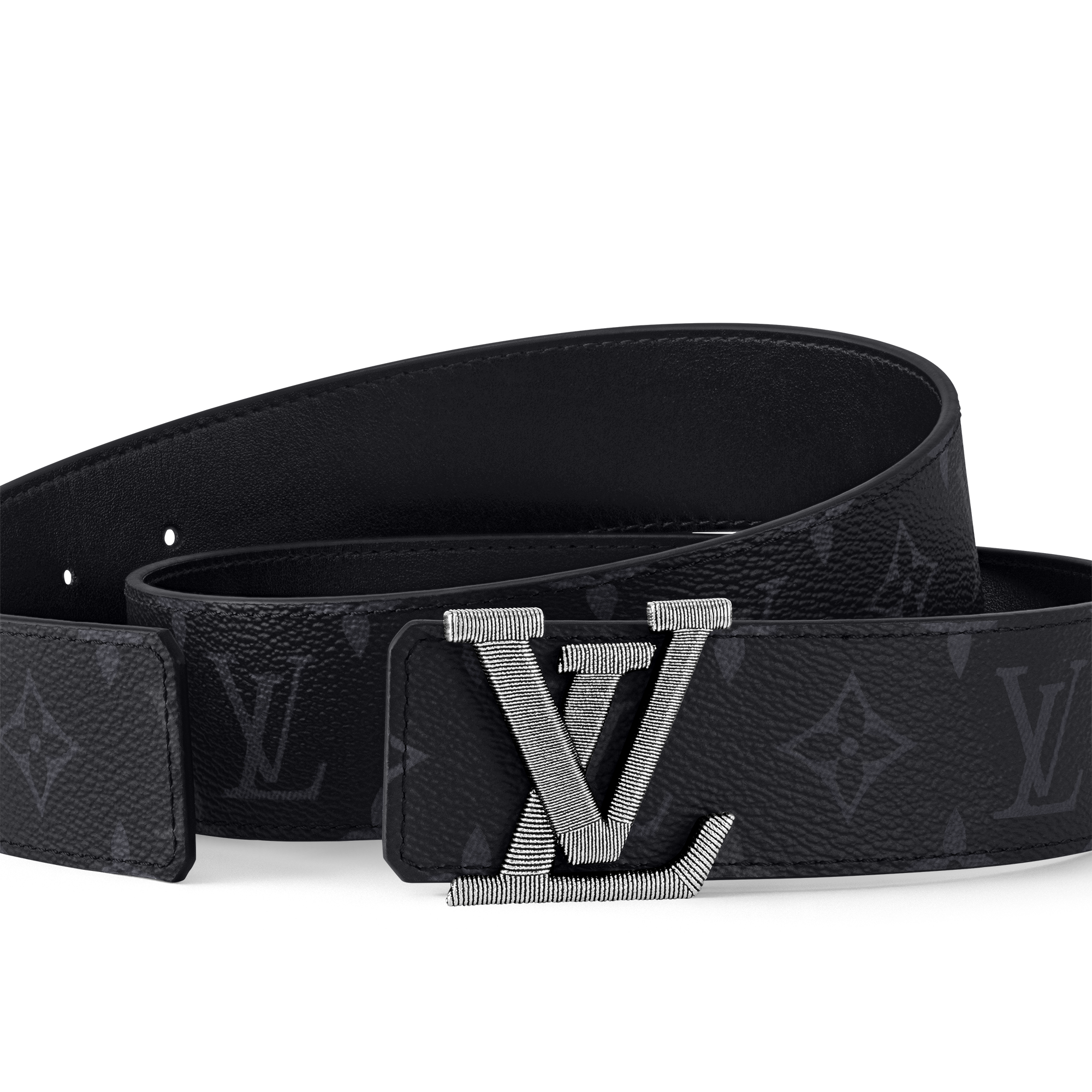 LV Stitch Wendegürtel 40 mm Monogram Eclipse Canvas Herren Accessoires Gürtel | LOUIS VUITTON (Zoom)