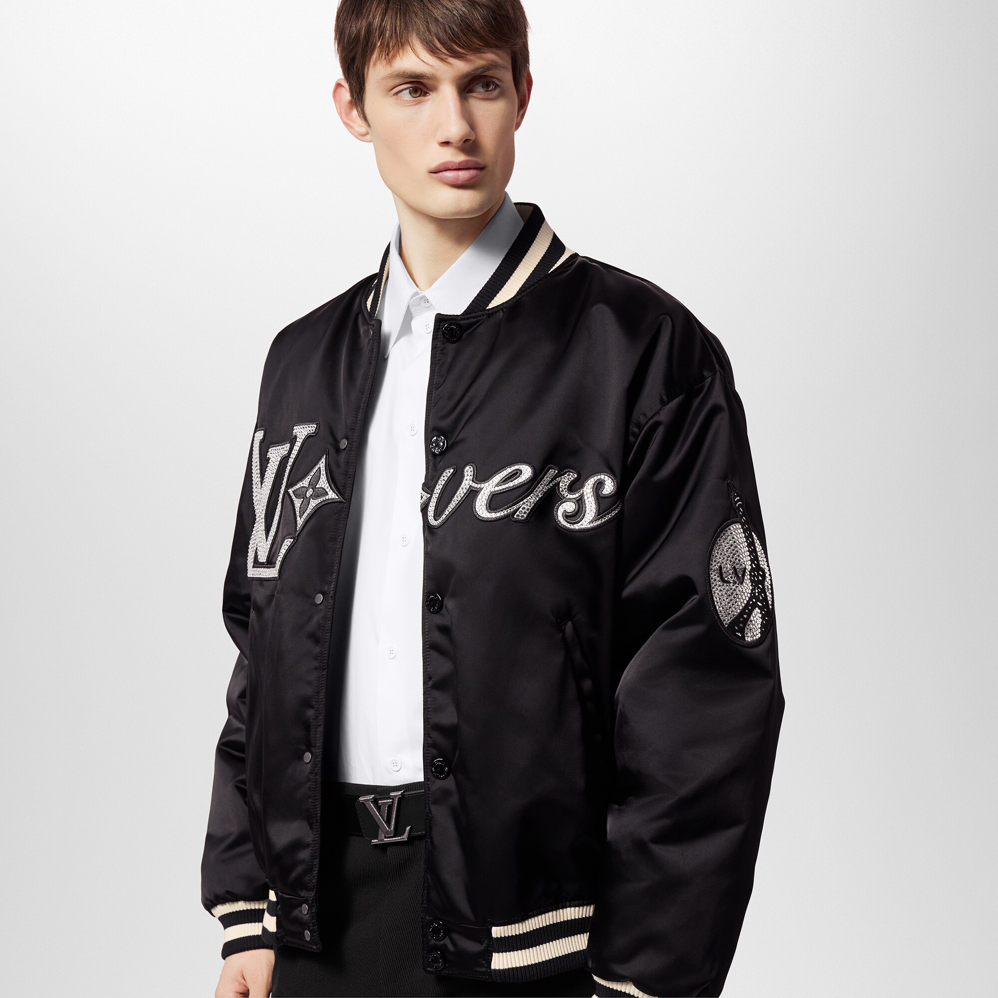 LV Stitch Wendegürtel 40 mm Monogram Eclipse Canvas Herren Accessoires Gürtel | LOUIS VUITTON (Zoom)