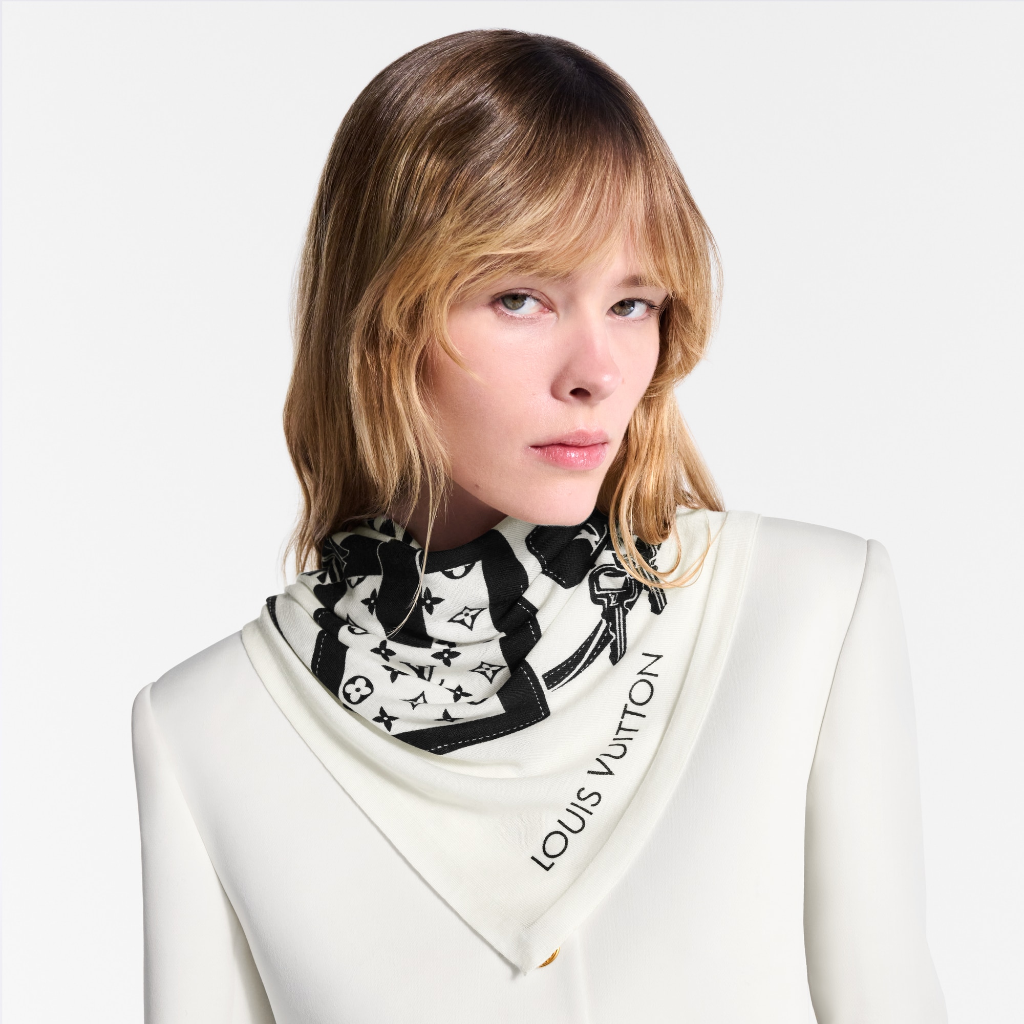 LV Straps Halstuch S00 Damen Accessoires Seidentücher und Bandeaus | LOUIS VUITTON (Zoom)