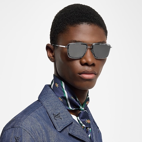 LV Super Vision Metal Square Sonnenbrille S00 Herren Accessoires Sonnenbrillen | LOUIS VUITTON (Zoom)