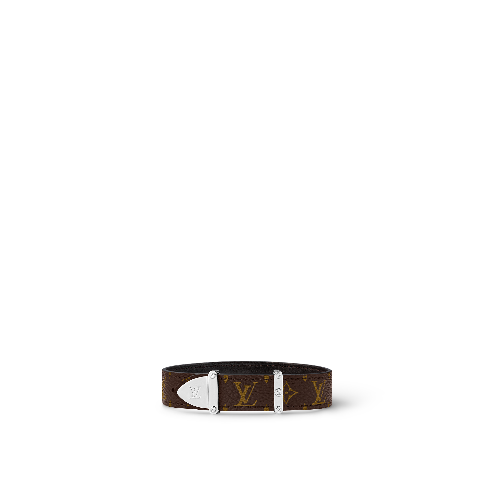 LV Trunk Leather Goods Armband zum Wenden Monogram Eclipse Canvas  