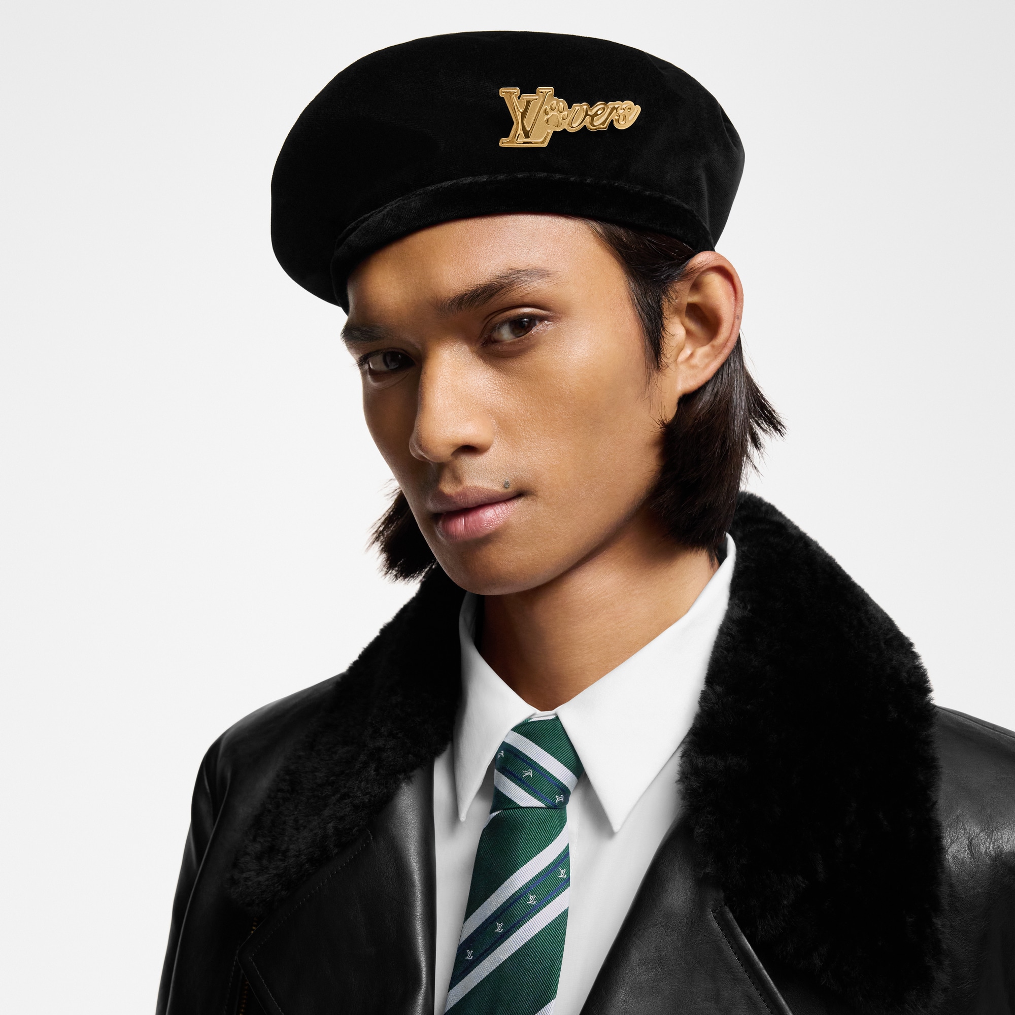 LV Vers Baskenmütze aus Samt S00 Herren Accessoires Hüte, Mützen und Handschuhe | LOUIS VUITTON (Zoom)