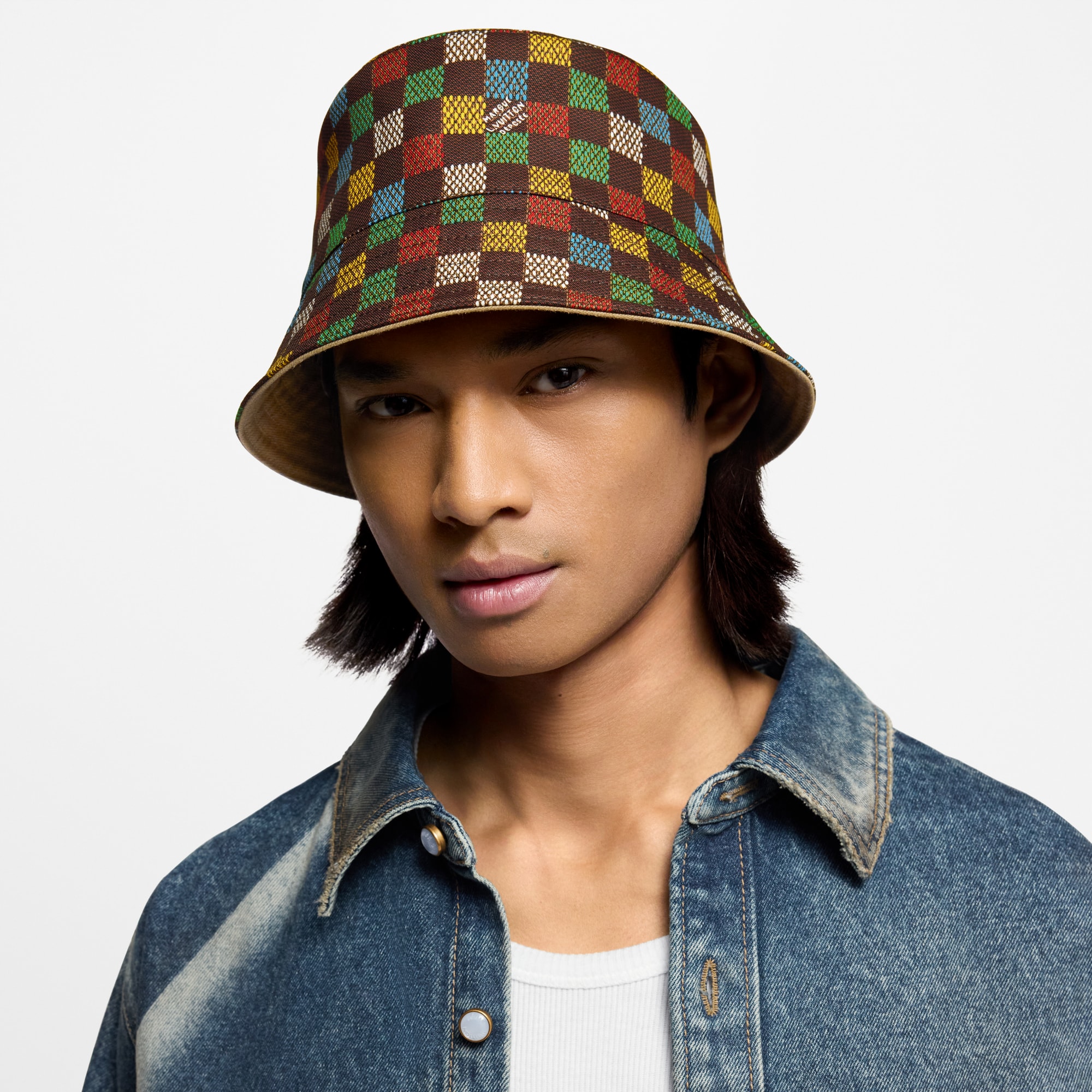 LV Vers Damier Wende-Fischerhut S00 Herren Accessoires Hüte, Mützen und Handschuhe | LOUIS VUITTON (Zoom)