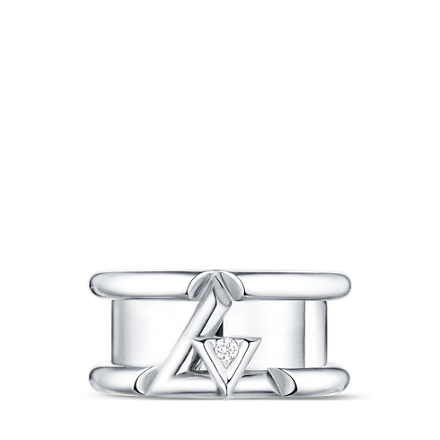 LV Volt One Ring, Weißgold und Diamant Schmuck Kategorien Alle Schmuckstücke | LOUIS VUITTON (Zoom)