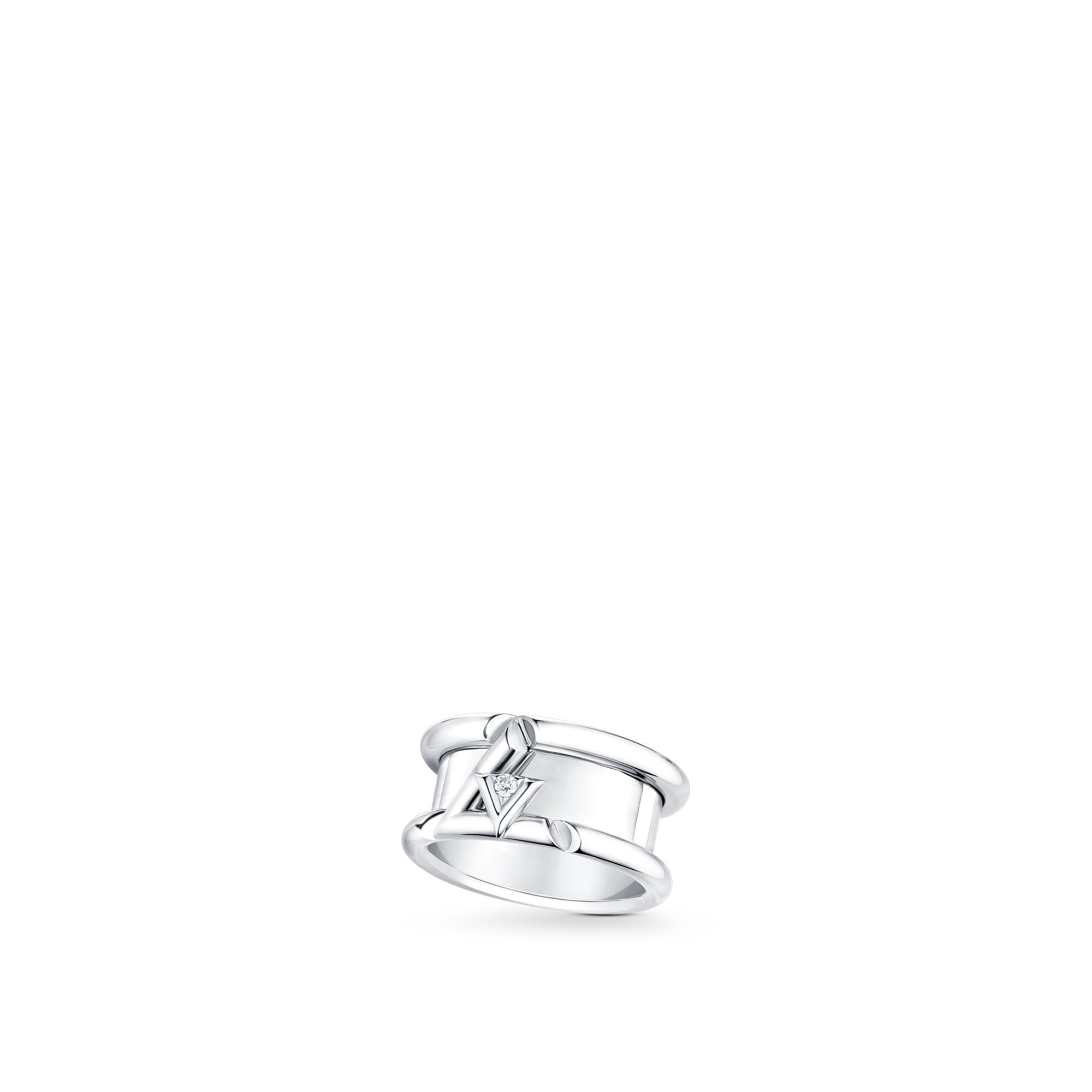 LV Volt One Ring, Weißgold und Diamant  Schmuck Kategorien Alle Schmuckstücke | LOUIS VUITTON (Zoom)