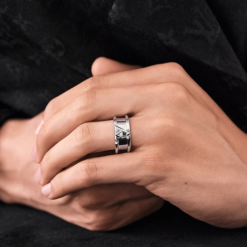 LV Volt One Ring, Weißgold und Diamant Schmuck Kategorien Alle Schmuckstücke | LOUIS VUITTON (Zoom)