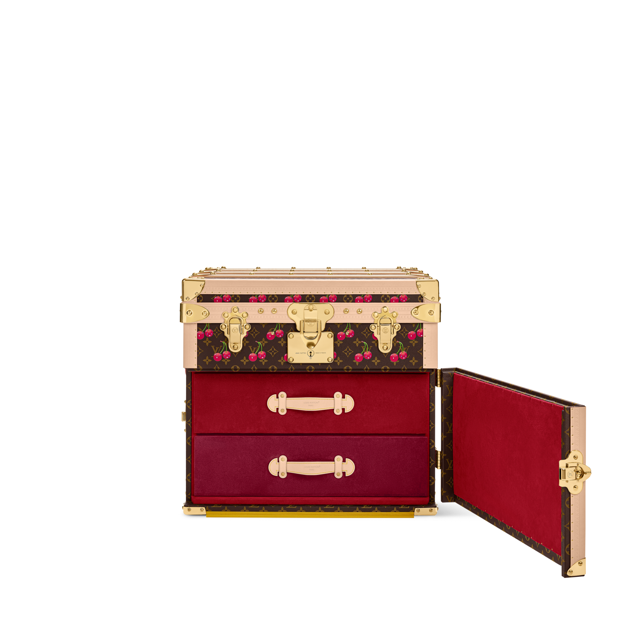 LV x TM Courrier Lozine Carré Cherry Autres Toiles Monogram Trunks, Reisen und Wohnen Trunks und Koffer Trunks und Reisegepäck | LOUIS VUITTON (Zoom)