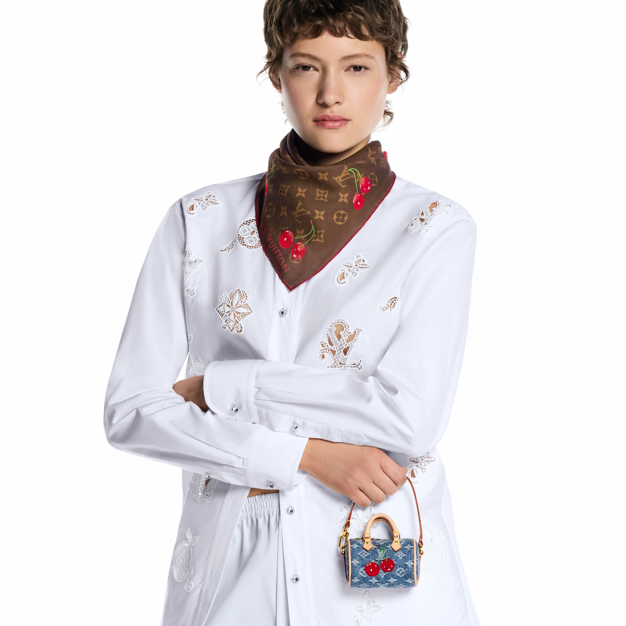 LV x TM Micro Speedy Denim Cerise Taschenschmuck S00 Damen Accessoires Schlüsselanhänger und Taschenschmuck | LOUIS VUITTON (Zoom)