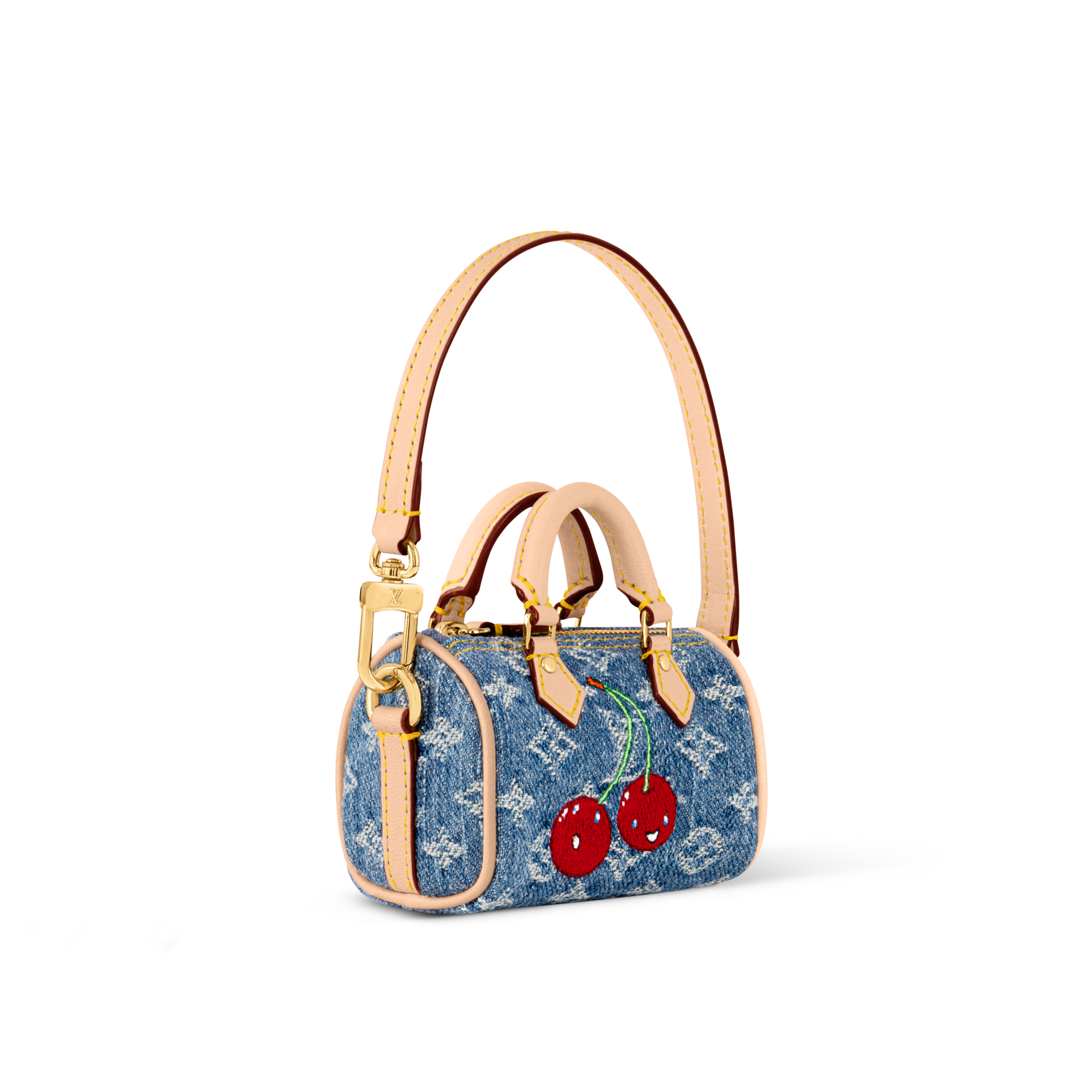 LV x TM Micro Speedy Denim Cerise Taschenschmuck S00 Damen Accessoires Schlüsselanhänger und Taschenschmuck | LOUIS VUITTON (Zoom)