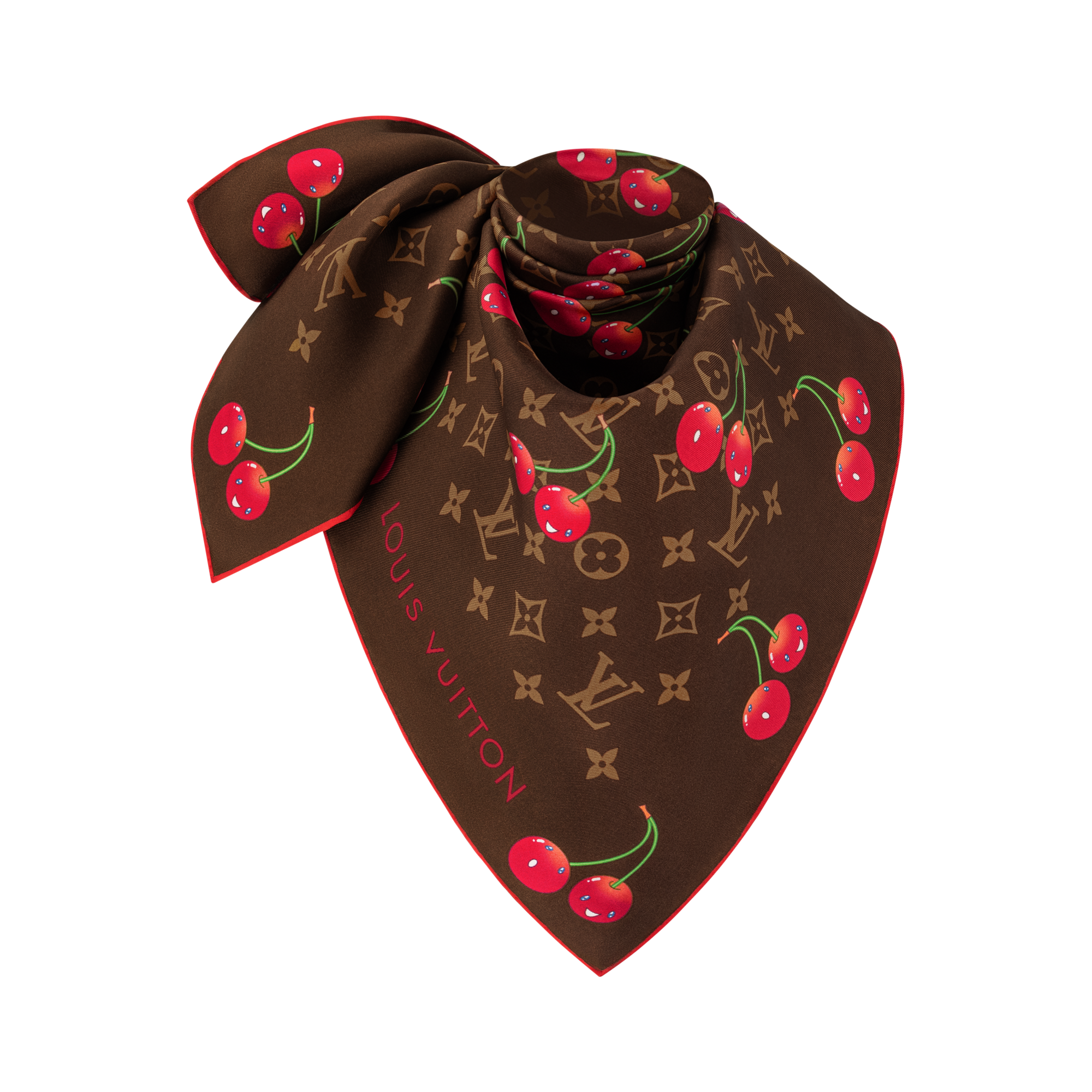 LV x TM Monogram Cerise Carré 90 S00 Damen Accessoires Seidentücher und Bandeaus | LOUIS VUITTON (Zoom)