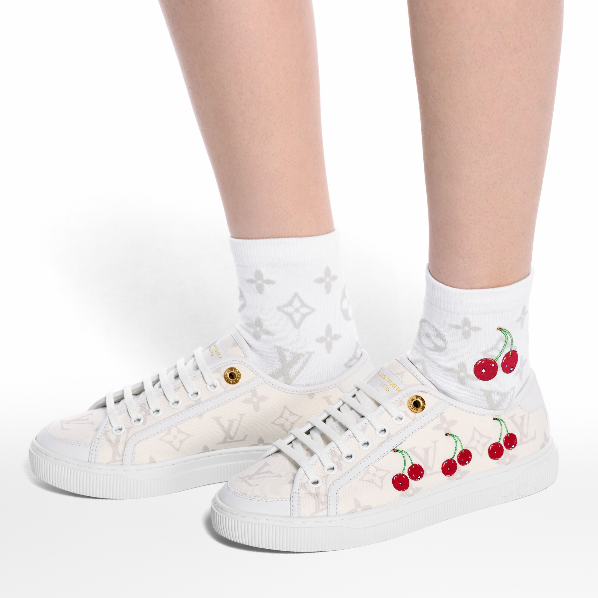 LV x TM Monogram Cerise Socken S00 Damen Accessoires Wohntextilien | LOUIS VUITTON (Zoom)