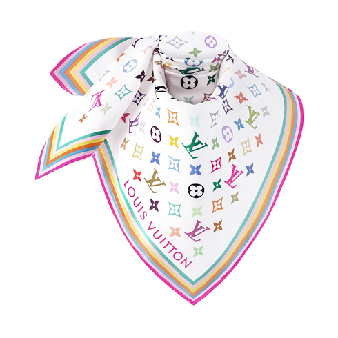 LV x TM Monogram Multicolor Carré 90 S00 Damen Accessoires Seidentücher und Bandeaus | LOUIS VUITTON (Zoom)