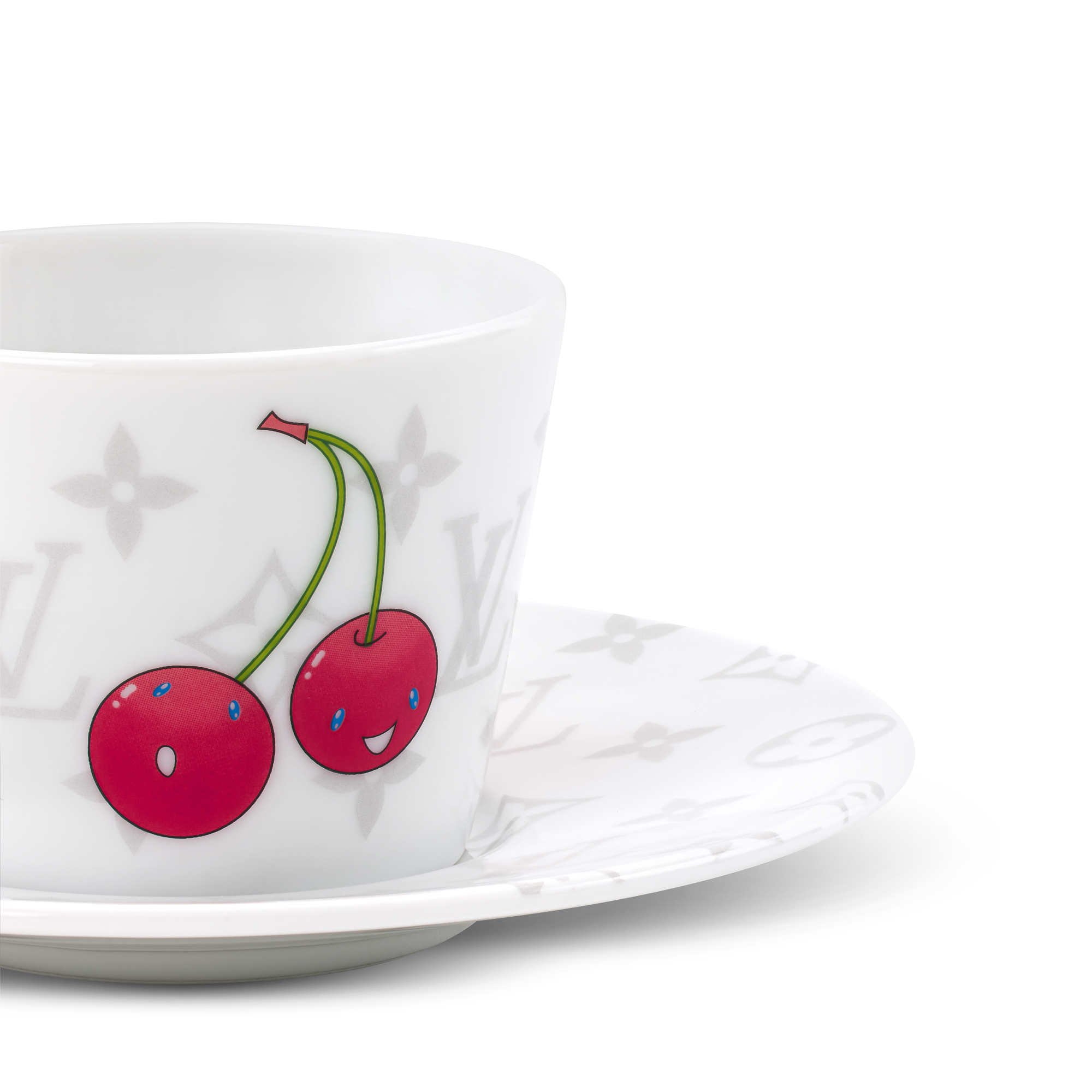 LV x TM Set mit 2 Kaffeetassen und Untertassen Monogram Cerises Trunks, Reisen und Wohnen Wohnen und Art of Dining Art of Dining | LOUIS VUITTON (Zoom)