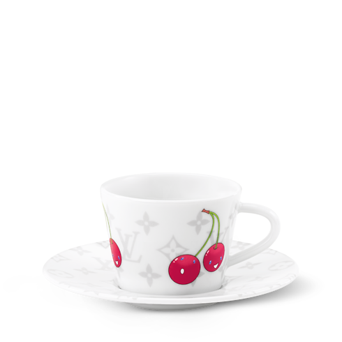 LV x TM Set mit 2 Kaffeetassen und Untertassen Monogram Cerises Trunks, Reisen und Wohnen Wohnen und Art of Dining Art of Dining | LOUIS VUITTON (Zoom)