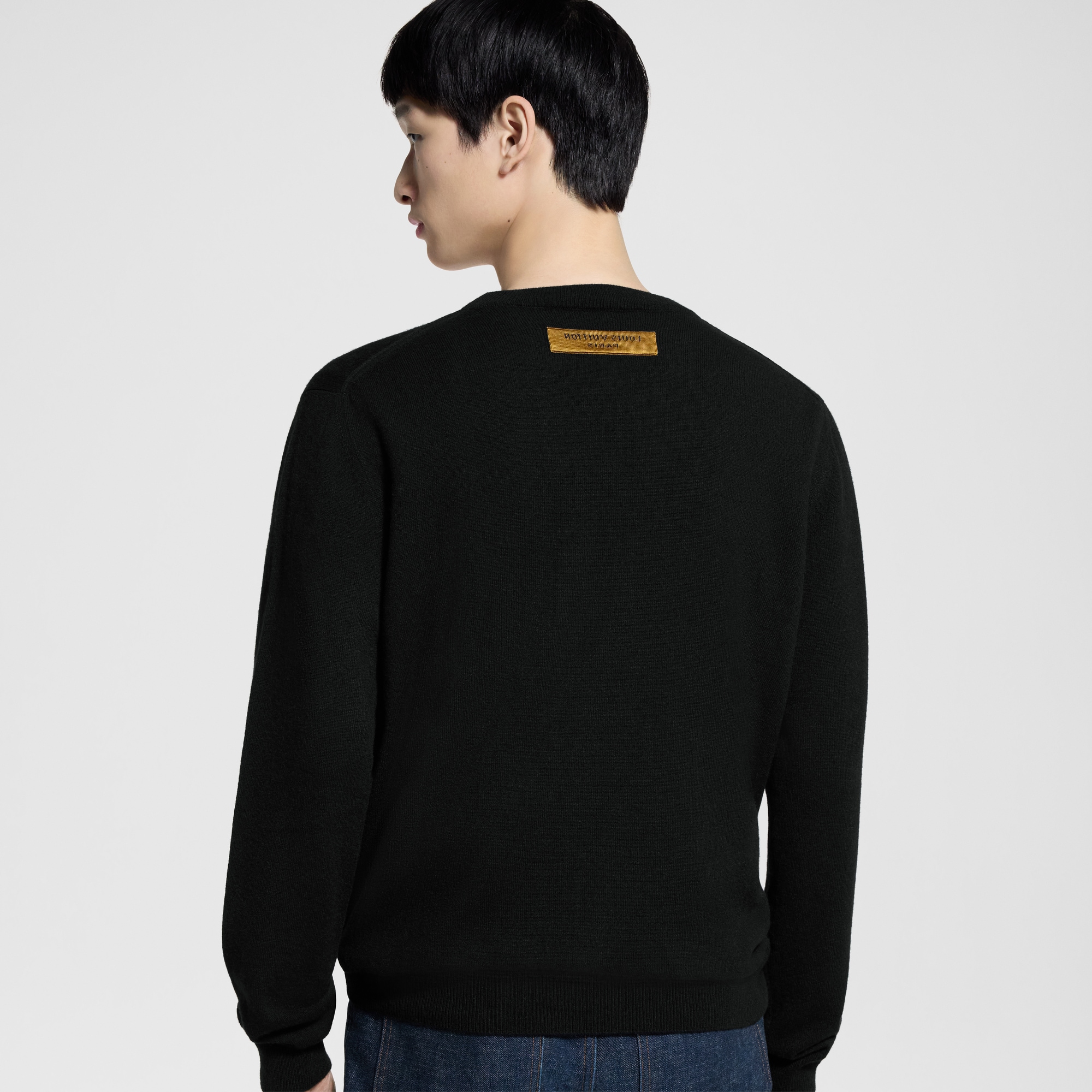 LVSE Rundhalspullover mit geprägter LV Signatur  Herren Ready to Wear Vollständige Ready to Wear | LOUIS VUITTON (Zoom)