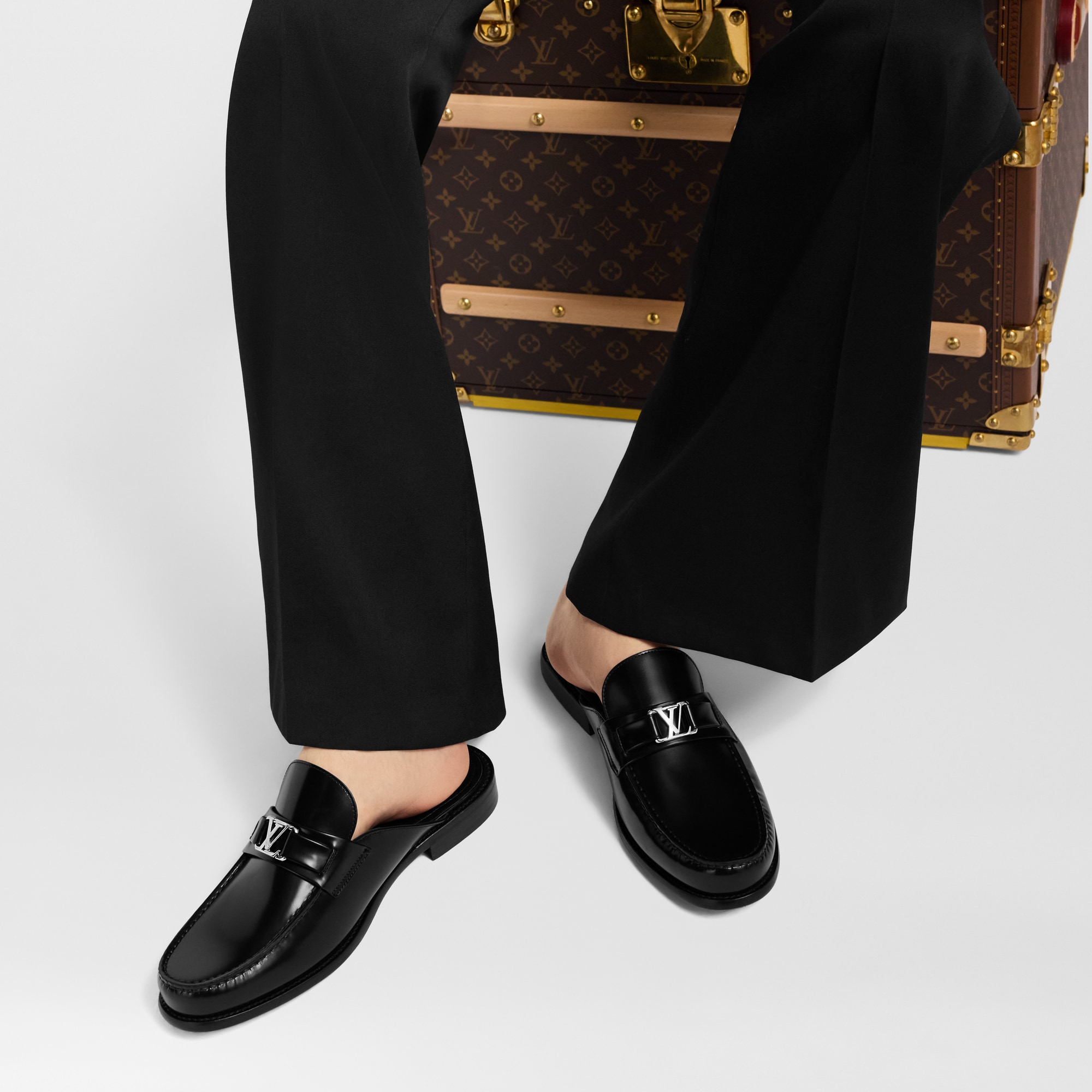 Major Loafer mit offener Ferse  Herren Schuhe Loafers und Mokassins | LOUIS VUITTON (Zoom)