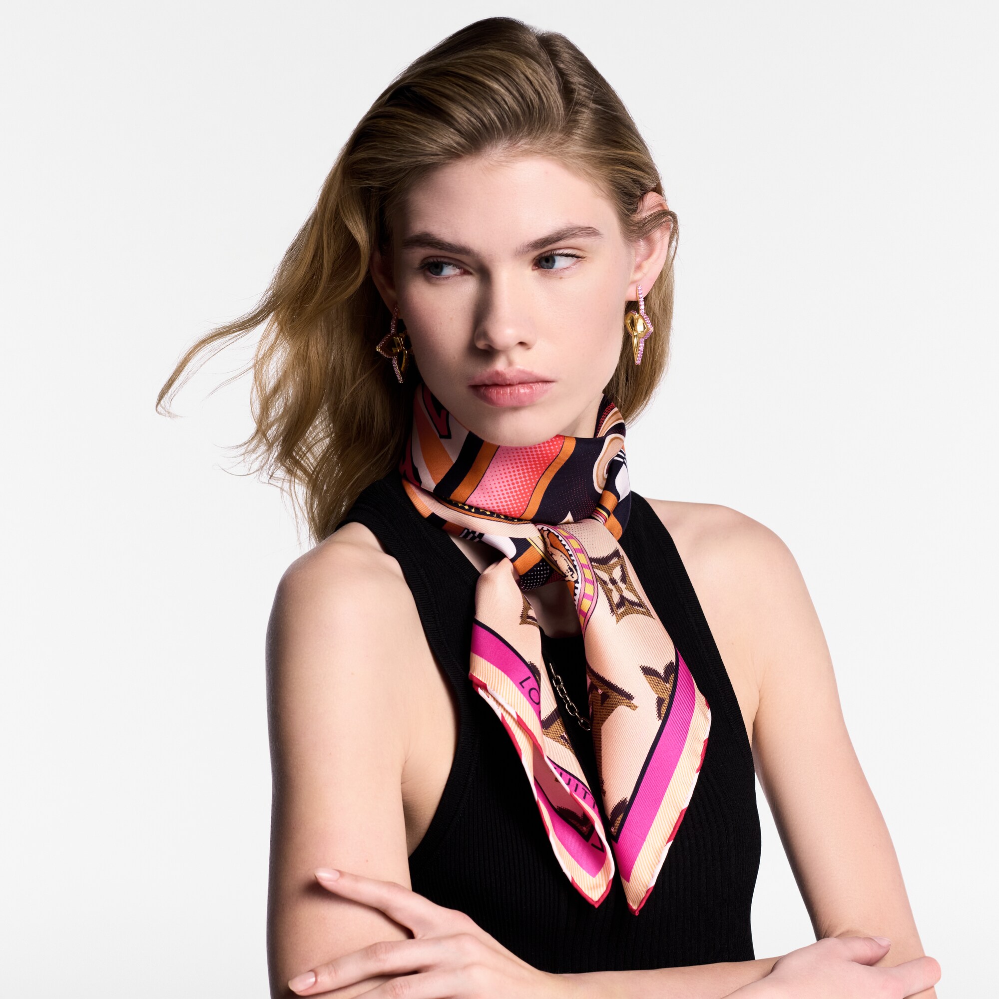 Malles Merveilleuses Remix Carré 90 S00 Damen Accessoires Seidentücher und Bandeaus | LOUIS VUITTON (Zoom)