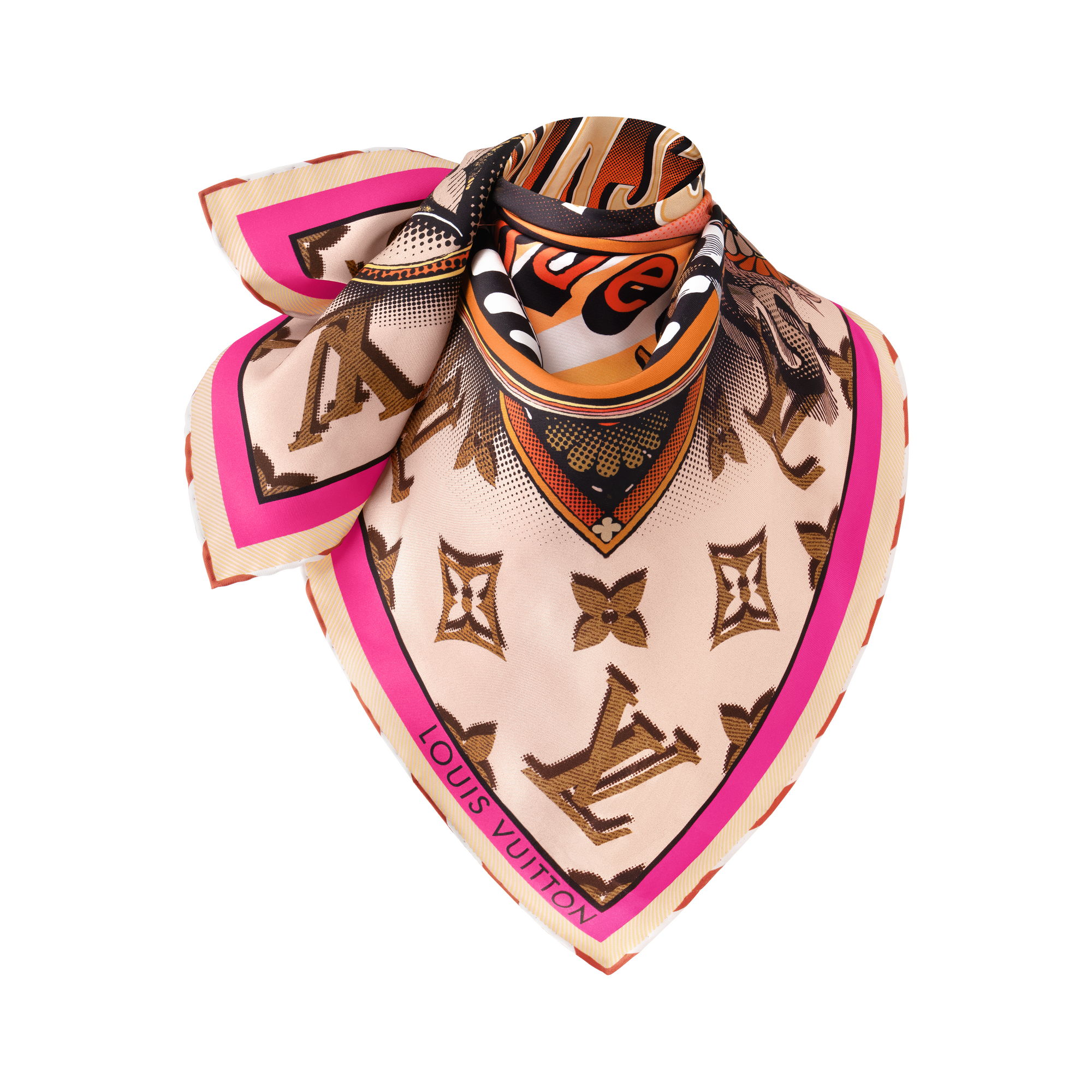 Malles Merveilleuses Remix Carré 90 S00 Damen Accessoires Seidentücher und Bandeaus | LOUIS VUITTON (Zoom)