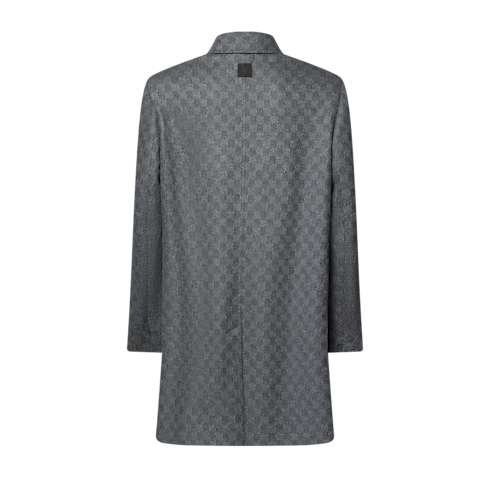 Mantel aus Wolle mit Damier-Motiv Herren Ready to Wear Vollständige Ready to Wear | LOUIS VUITTON (Zoom)