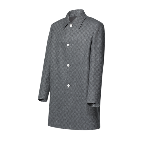 Mantel aus Wolle mit Damier-Motiv Herren Ready to Wear Vollständige Ready to Wear | LOUIS VUITTON (Zoom)