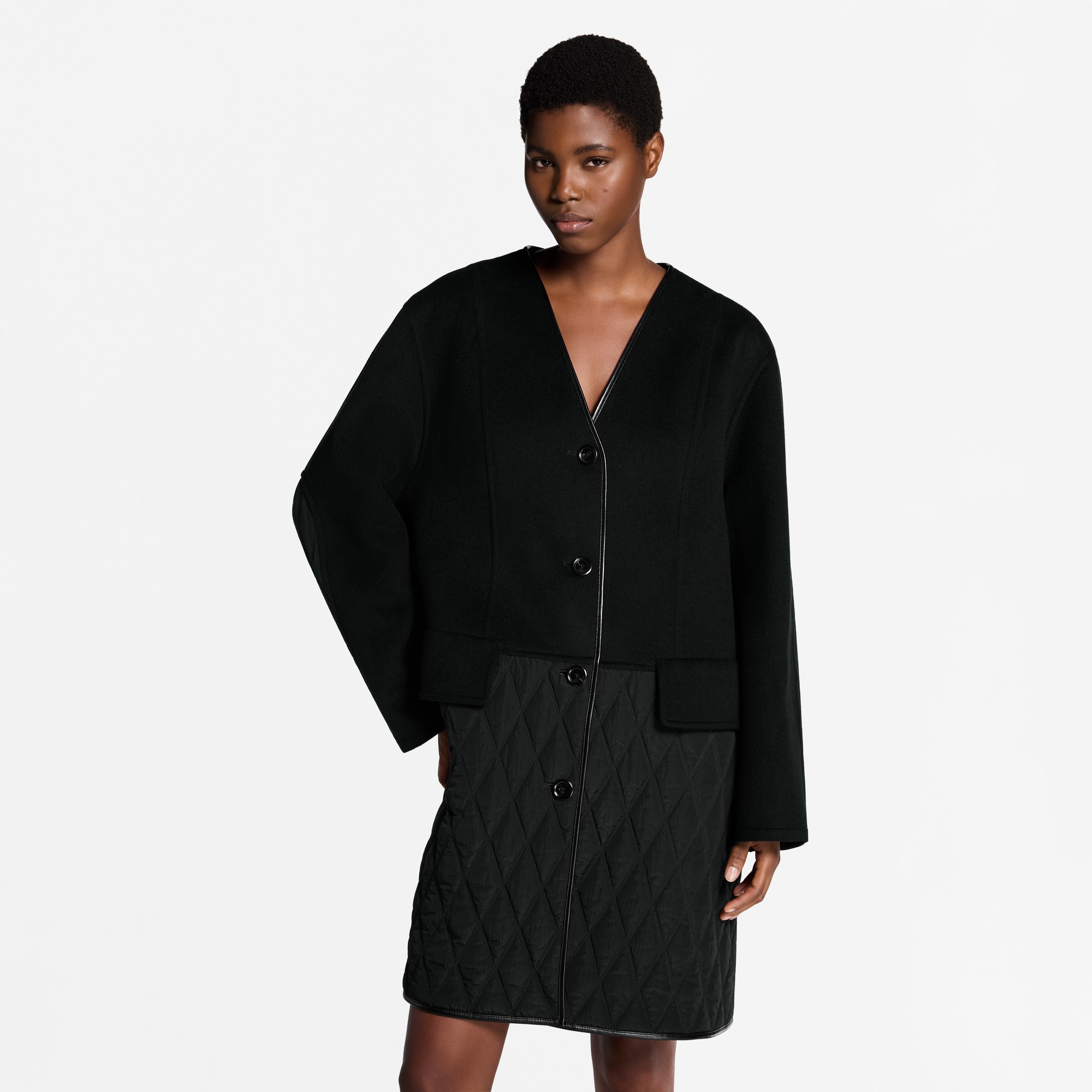 Mantel mit gesteppten Akzenten  Damen Ready to Wear Mäntel und Jacken | LOUIS VUITTON (Zoom)
