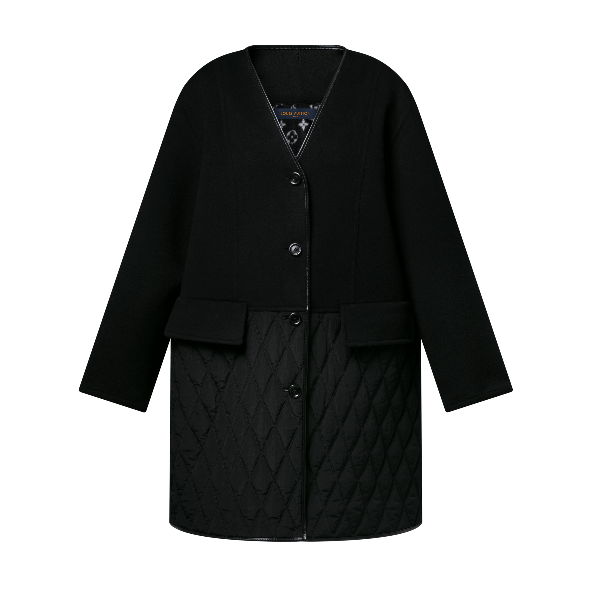 Mantel mit gesteppten Akzenten  Damen Ready to Wear Mäntel und Jacken | LOUIS VUITTON (Zoom)