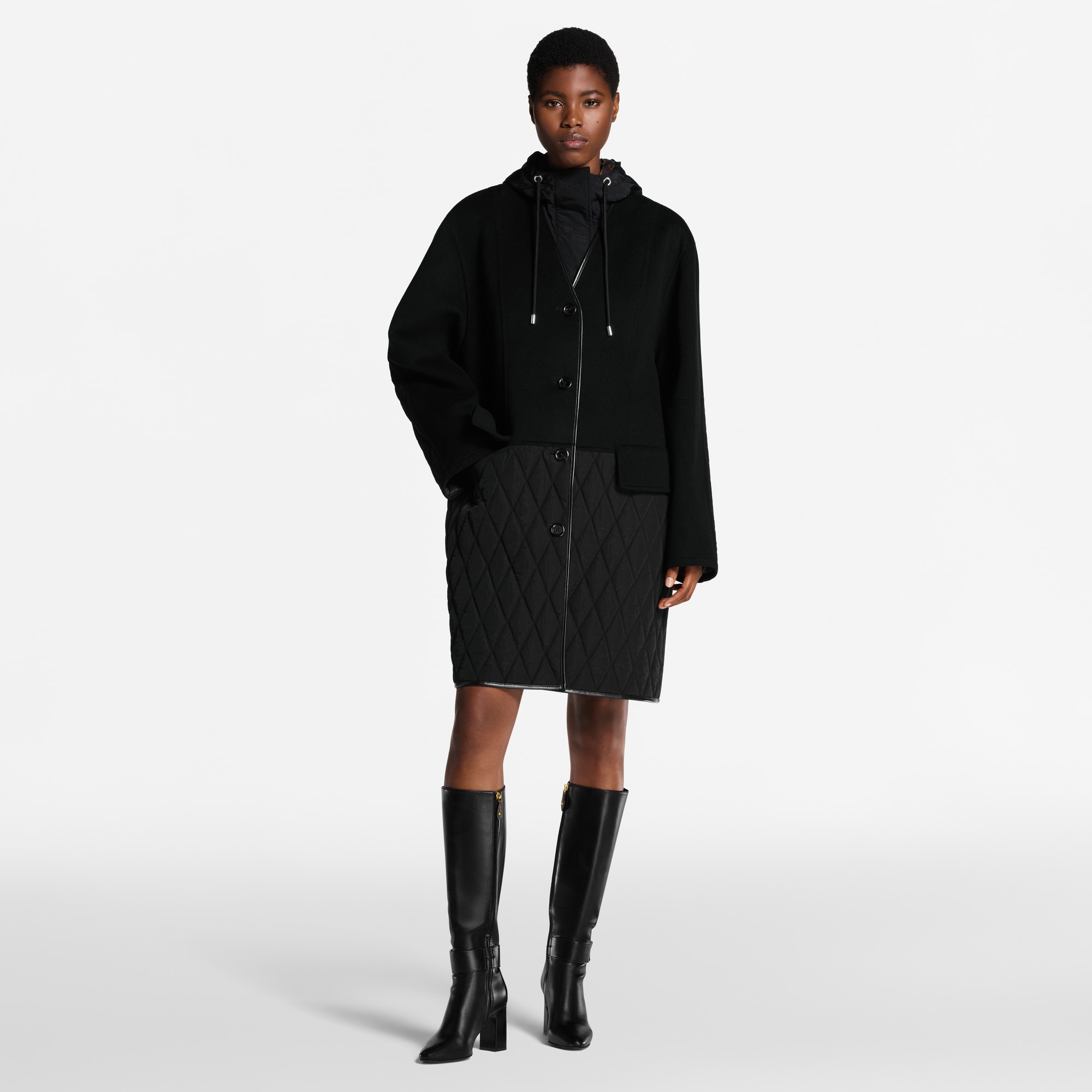 Mantel mit gesteppten Akzenten  Damen Ready to Wear Mäntel und Jacken | LOUIS VUITTON (Zoom)