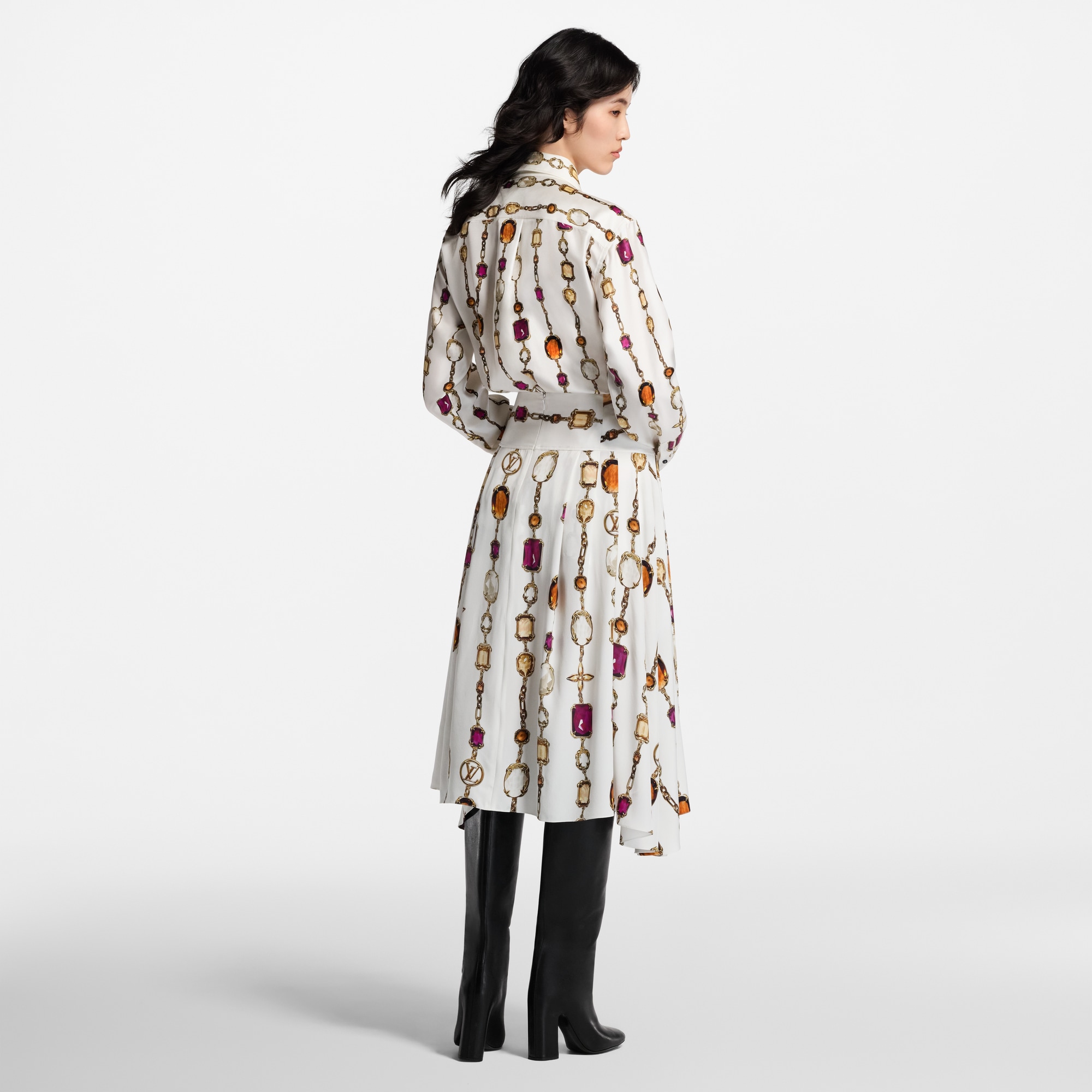 Midirock mit Halsketten-Motiv  Damen Ready to Wear Röcke und Shorts | LOUIS VUITTON (Zoom)