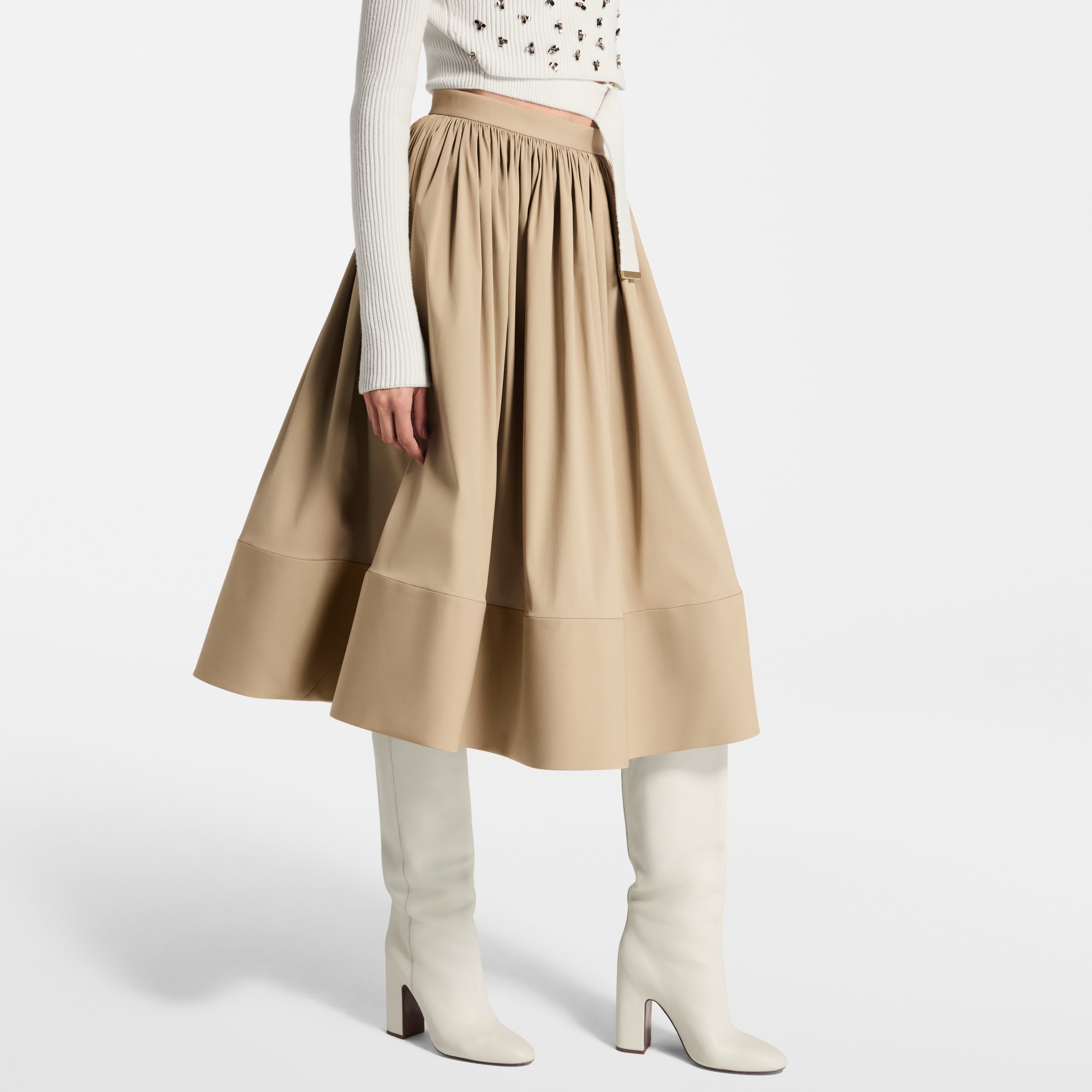 Midirock mit Saum im XL-Format  Damen Ready to Wear Röcke und Shorts | LOUIS VUITTON (Zoom)