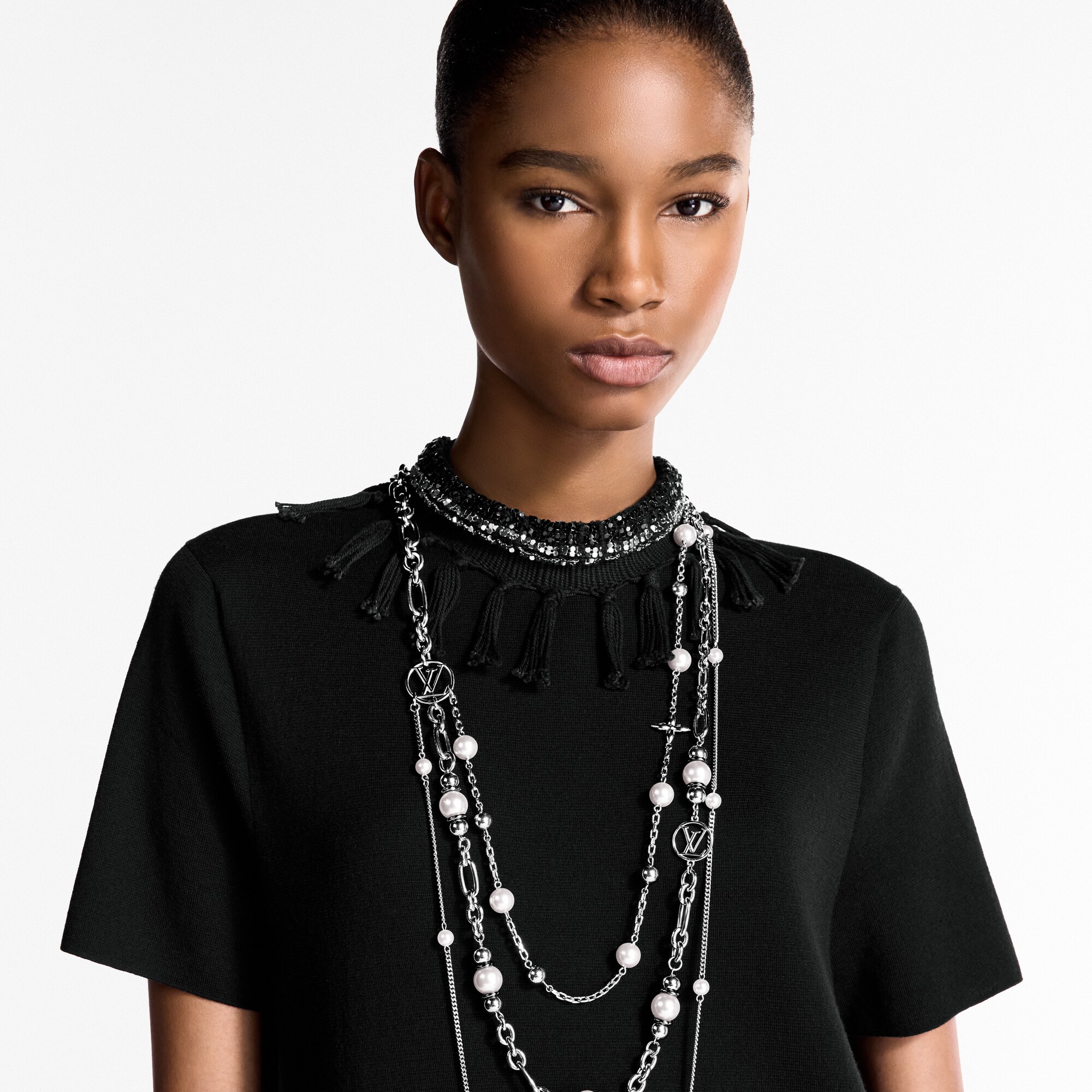 Midnight Pearl lange Halskette S00 Damen Modeschmuck Halsketten und Anhänger | LOUIS VUITTON (Zoom)
