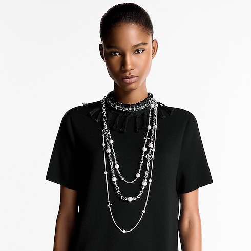 Midnight Pearl lange Halskette S00 Damen Modeschmuck Halsketten und Anhänger | LOUIS VUITTON (Zoom)