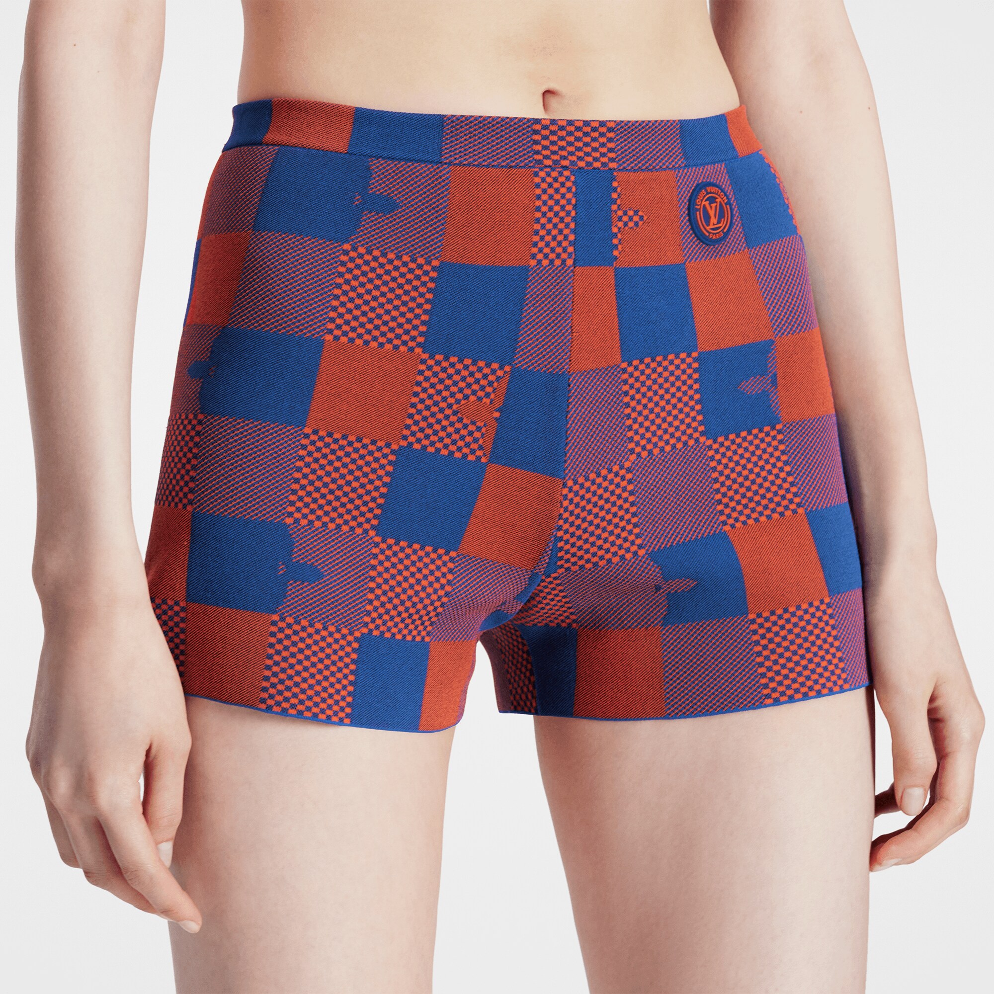 Mini-Shorts aus Strick mit Pop Monogram Damier-Motiv  Herren Discontinued Product Obs 7 | LOUIS VUITTON (Zoom)