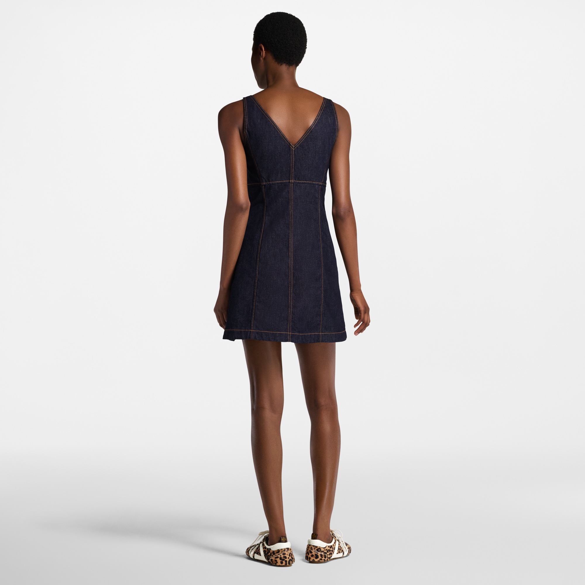 Minikleid aus Denim  Damen Ready to Wear Kleider | LOUIS VUITTON (Zoom)