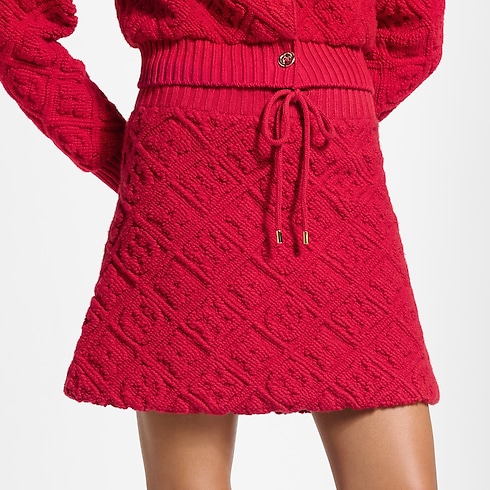 Minirock aus Frottee mit Monogram-Motiv Damen Ready to Wear Röcke | LOUIS VUITTON (Zoom)