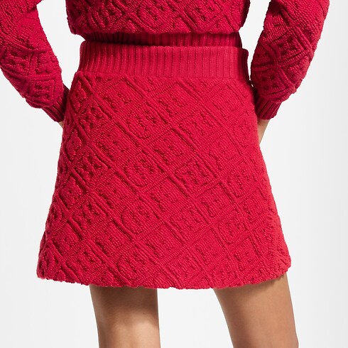 Minirock aus Frottee mit Monogram-Motiv Damen Ready to Wear Röcke | LOUIS VUITTON (Zoom)