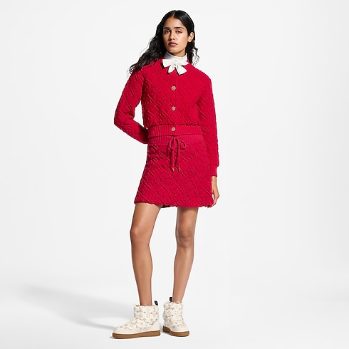 Minirock aus Frottee mit Monogram-Motiv Damen Ready to Wear Röcke | LOUIS VUITTON (Zoom)