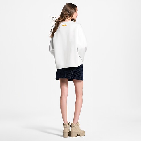 Minirock aus geflocktem Samt mit Nanogram-Motiv Damen Ready to Wear Neuheiten Ready-to-wear | LOUIS VUITTON (Zoom)