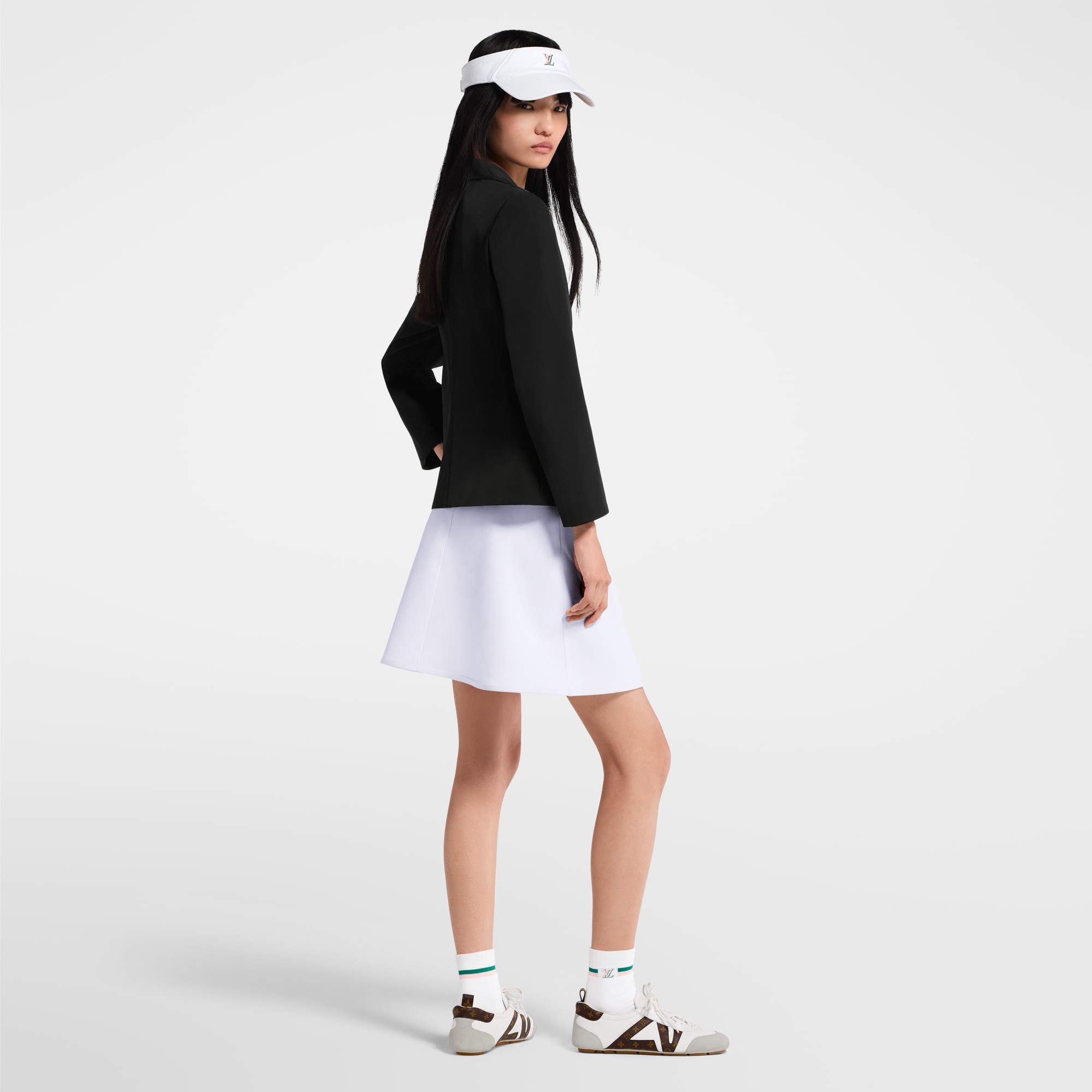Minirock aus technischem Jersey mit Wickel-Design  Damen Ready to Wear Röcke und Shorts | LOUIS VUITTON (Zoom)