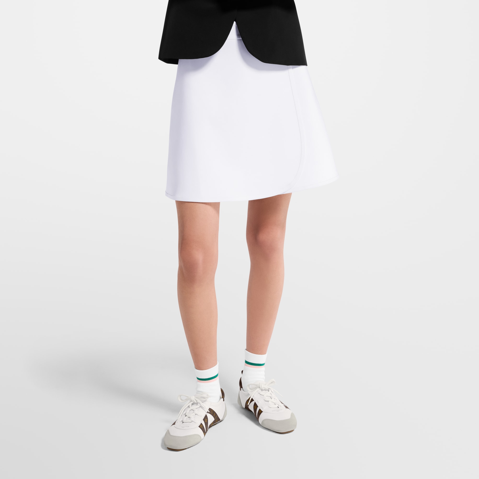 Minirock aus technischem Jersey mit Wickel-Design  Damen Ready to Wear Röcke und Shorts | LOUIS VUITTON (Zoom)