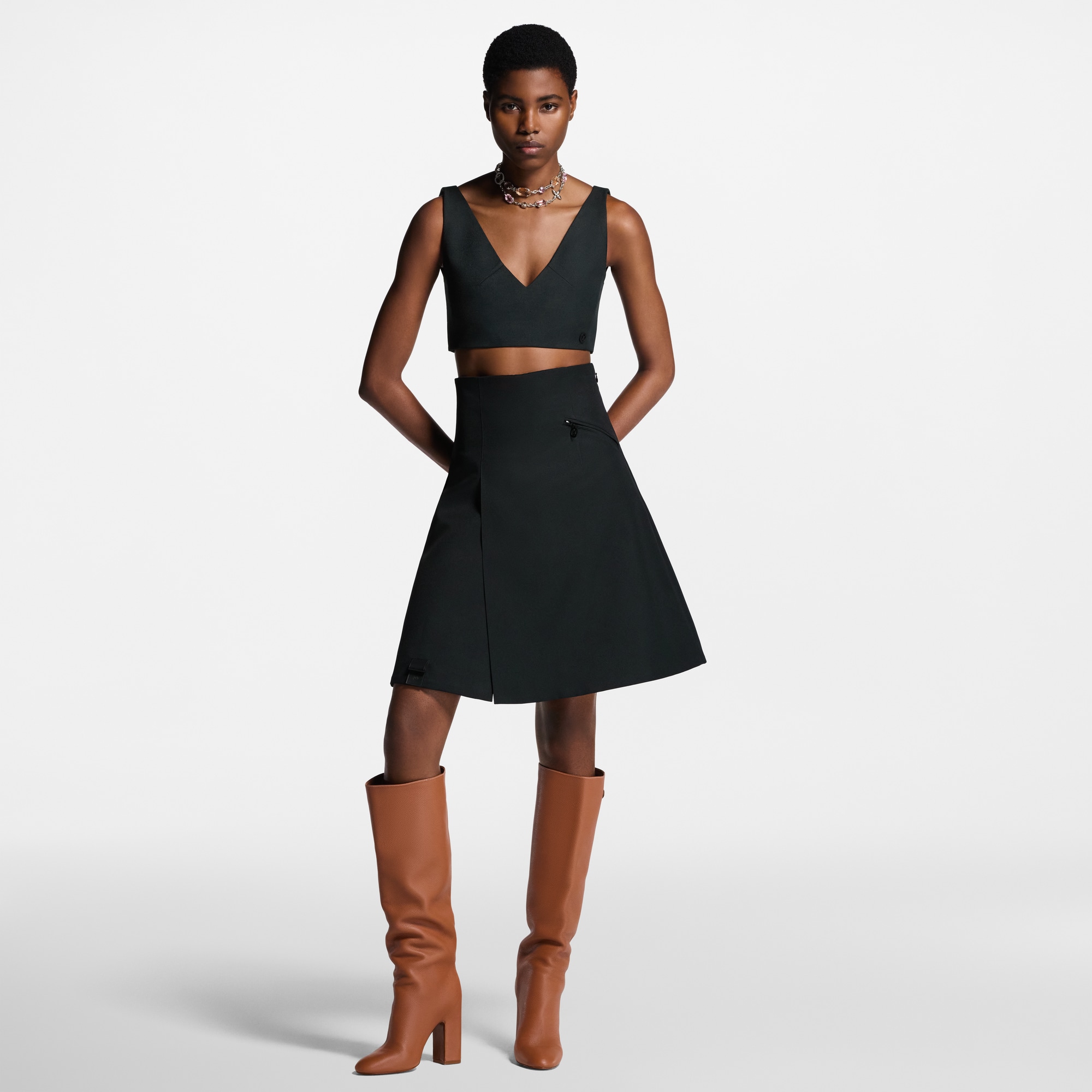 Minirock aus technischer Gabardine  Damen Ready to Wear Röcke und Shorts | LOUIS VUITTON (Zoom)