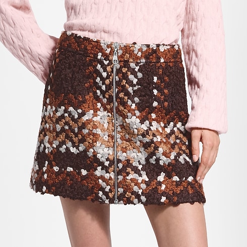 Minirock aus Tweed mit Schottenkaros Damen Ready to Wear Neuheiten Ready-to-wear | LOUIS VUITTON (Zoom)