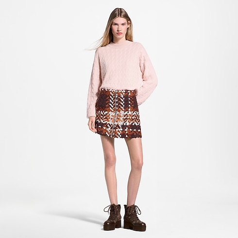 Minirock aus Tweed mit Schottenkaros Damen Ready to Wear Neuheiten Ready-to-wear | LOUIS VUITTON (Zoom)