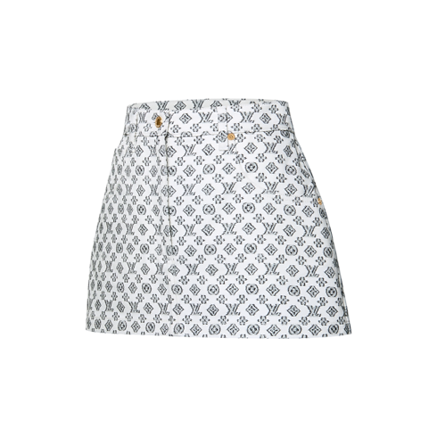 Minirock mit Blurry Monogram-Motiv Damen Ready to Wear Röcke und Shorts | LOUIS VUITTON (Zoom)