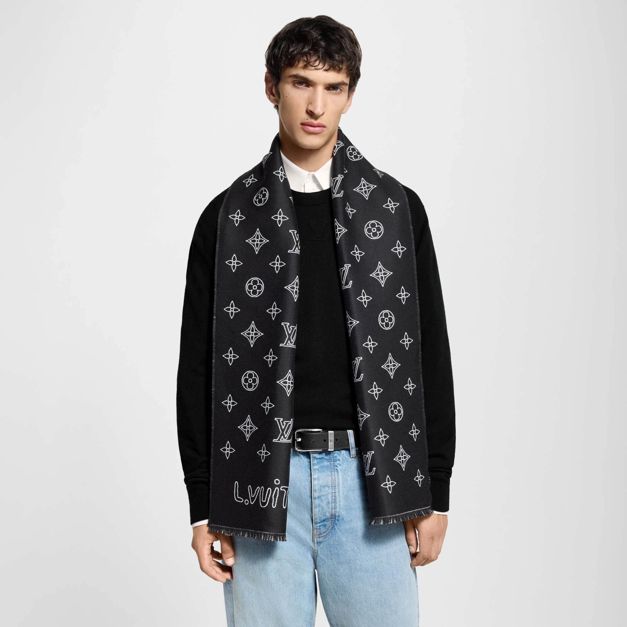 Monogram Blast Schal S00 Herren Accessoires Schals | LOUIS VUITTON (Zoom)