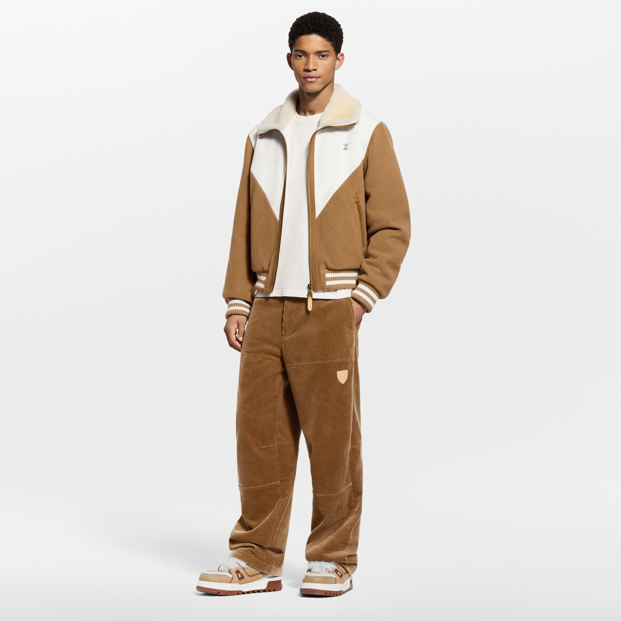 Monogram Blouson mit Kragen aus Lammfell  Herren Ready to Wear Jacken und Mäntel | LOUIS VUITTON (Zoom)