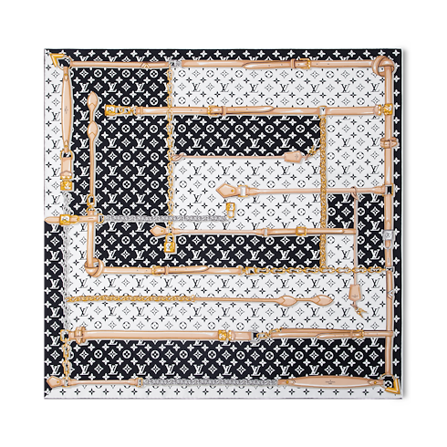 Monogram Confidential Carré 90 S00 Damen Accessoires Seidentücher und Bandeaus | LOUIS VUITTON (Zoom)