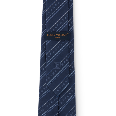 Monogram Flowstripes Krawatte back view