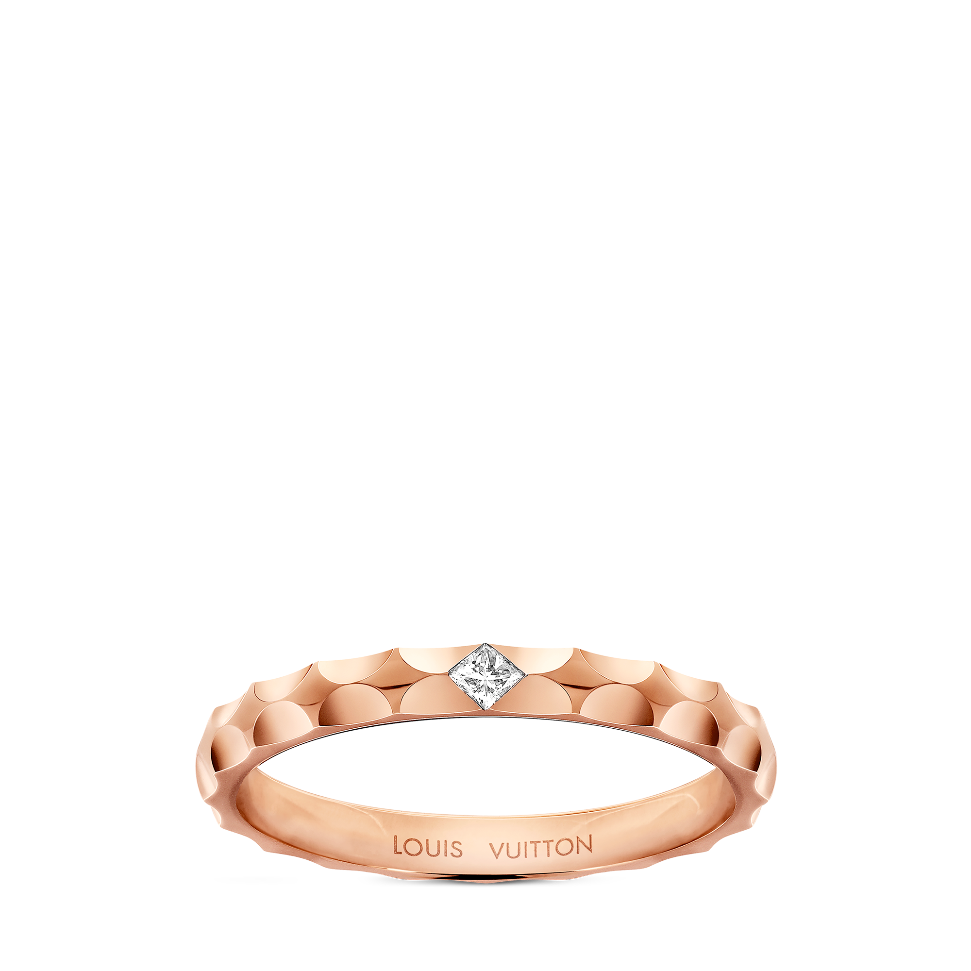 Monogram Infini Trauring aus Roségold mit einem Diamanten im Prinzess-Schliff  Schmuck Kategorien Schmuck Personalisierung | LOUIS VUITTON (Zoom)