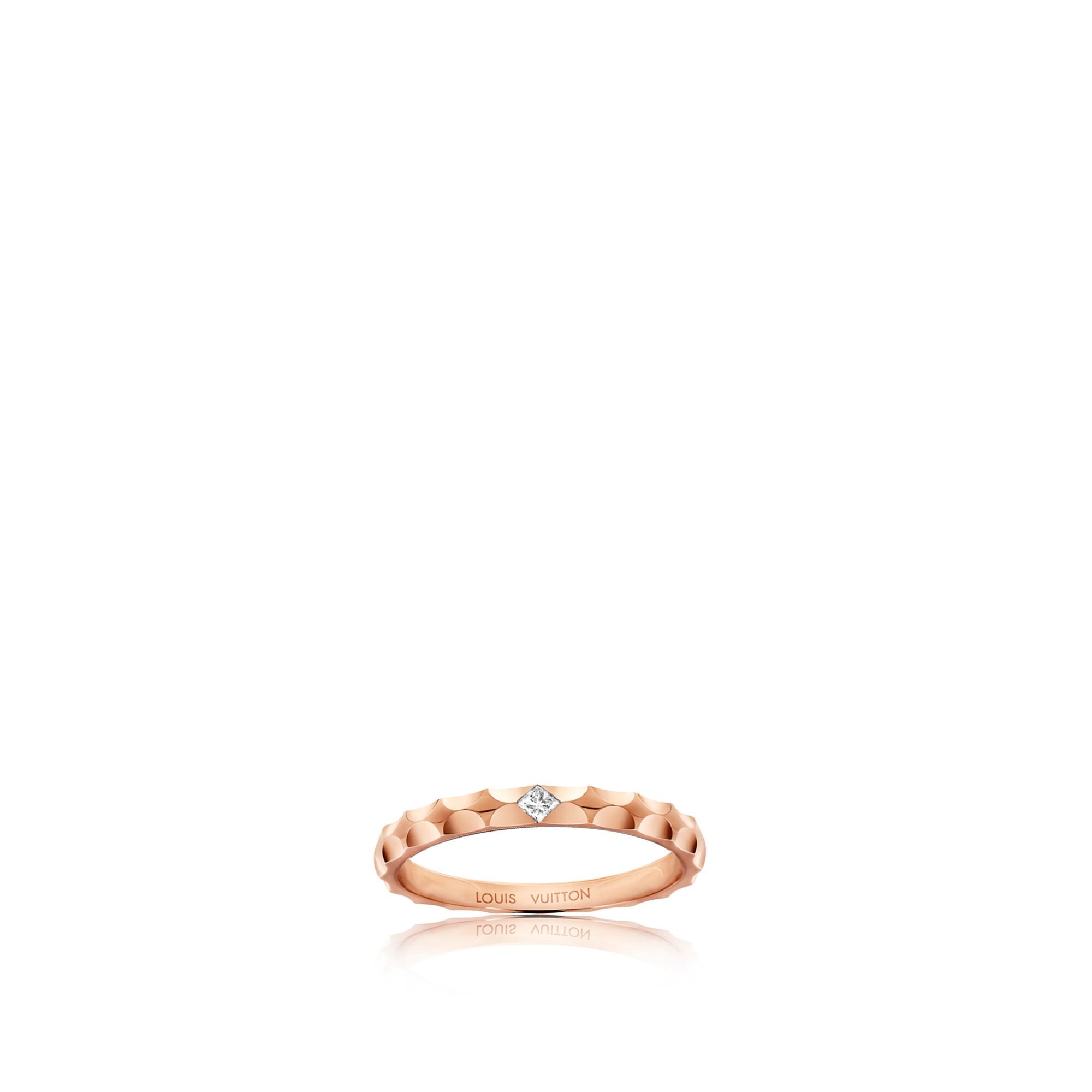 Monogram Infini Trauring aus Roségold mit einem Diamanten im Prinzess-Schliff  Schmuck Kategorien Schmuck Personalisierung | LOUIS VUITTON (Zoom)